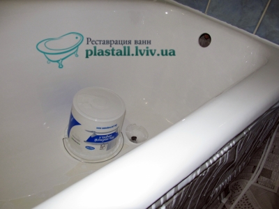 Реставрация чугунной ванны жидким акрилом